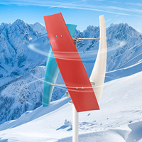 450W 3 Blades Wind Turbine High Strength Fiberglass Wings Vertical Wind Turbine Generator with Controller Permanent Magnet