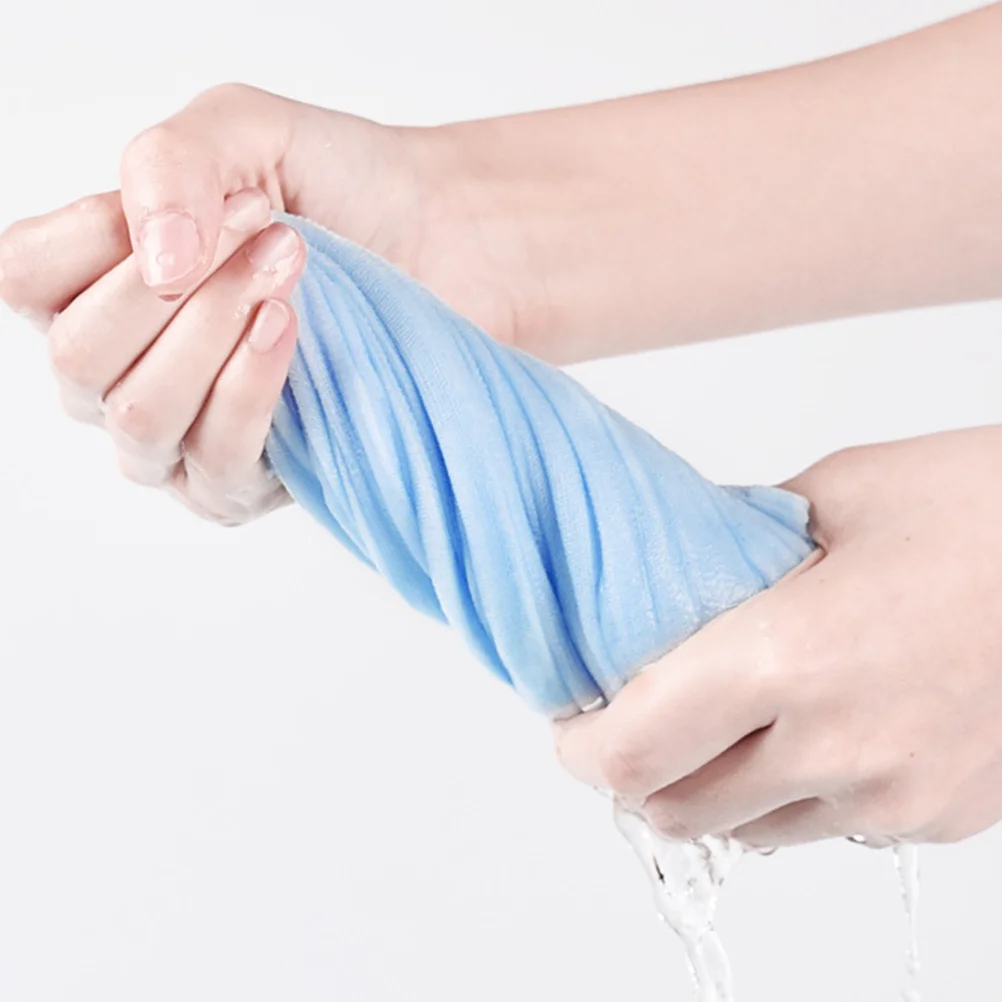 6 قطع من منشفة التمريض، مناشف مربعة، مادة صديقة للبيئة، نفاذية هواء عالية، منديل متعدد الاستخدامات للأطفال الرضع باللون الأبيض والأزرق #1