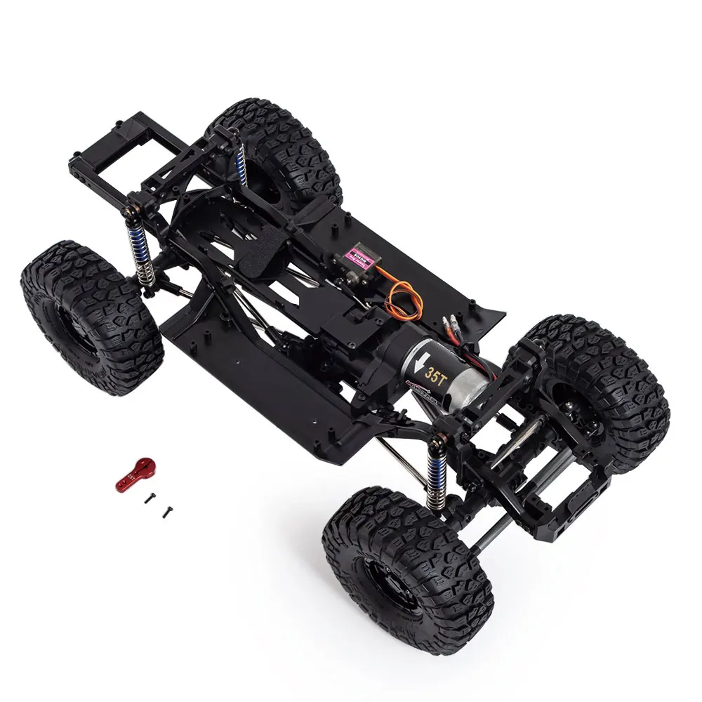 TRX-4 Two-Speed Gearbox Plastic Chassis Frame with 550 35T Motor for 1/10 RC Crawler Car TRX4 DIY Upgrade Parts