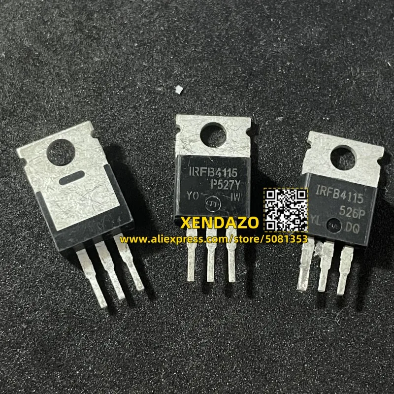 10 pieces IRFB4115 IRFB4115PBF IRF4115 TO-220 N-Channel MOSFET Transistor (10pcs)