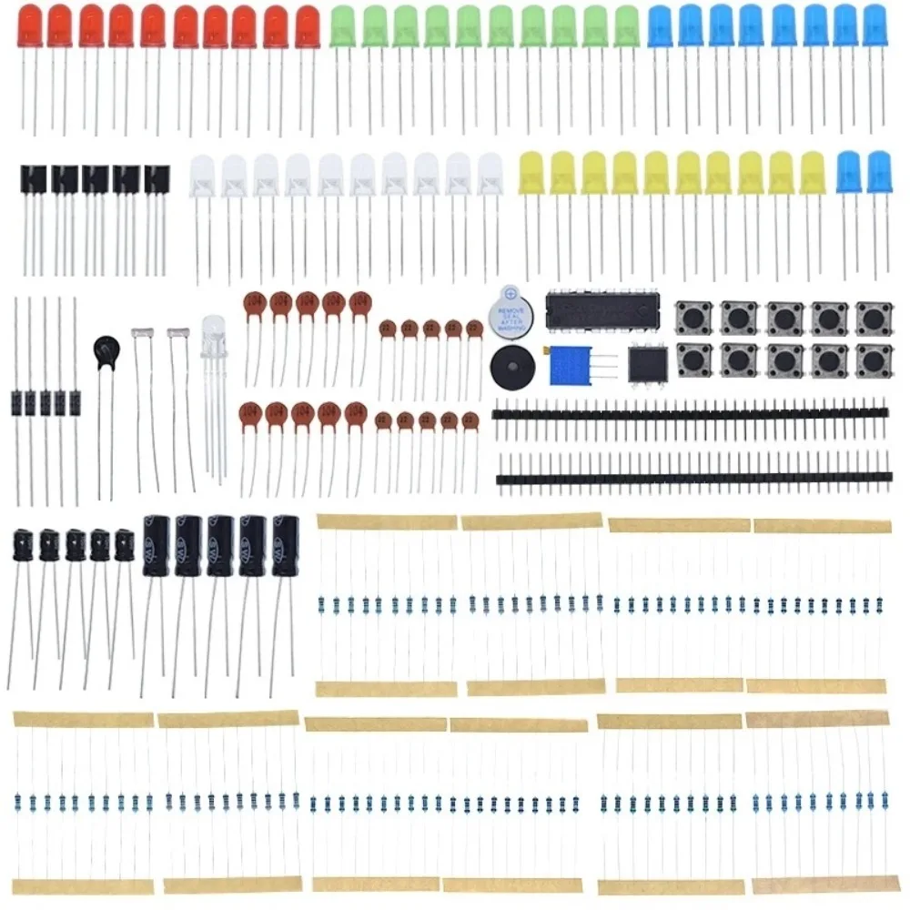 830 Tie Points Breadboard Electronics Component Kit for Arduino UNO Raspberry Pi ESP32 DIY Projects Beginners Starter Learning S