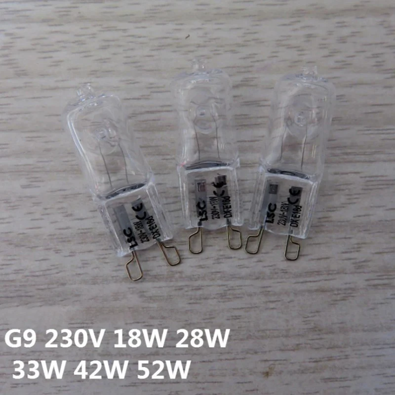 10Pcs Oven Light Bulb G9 High Temperature Bulb Steamer Light 25w 28w 40w 60w