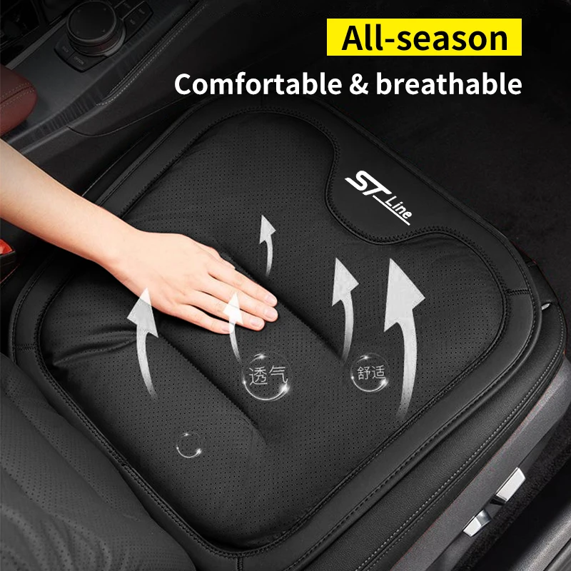Universal Car Seat Cushion For All Seasons Rear Seat Back Cover Protector For Ford Kuga MK3 MK4 S Max Focus Puma Fiesta ST Line - Image 4