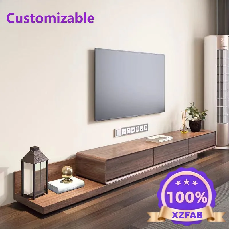 Factory Direct 2026 V cabinet coffee table living room TV cabinet modern simple retractable stretchable small apartment floor ca