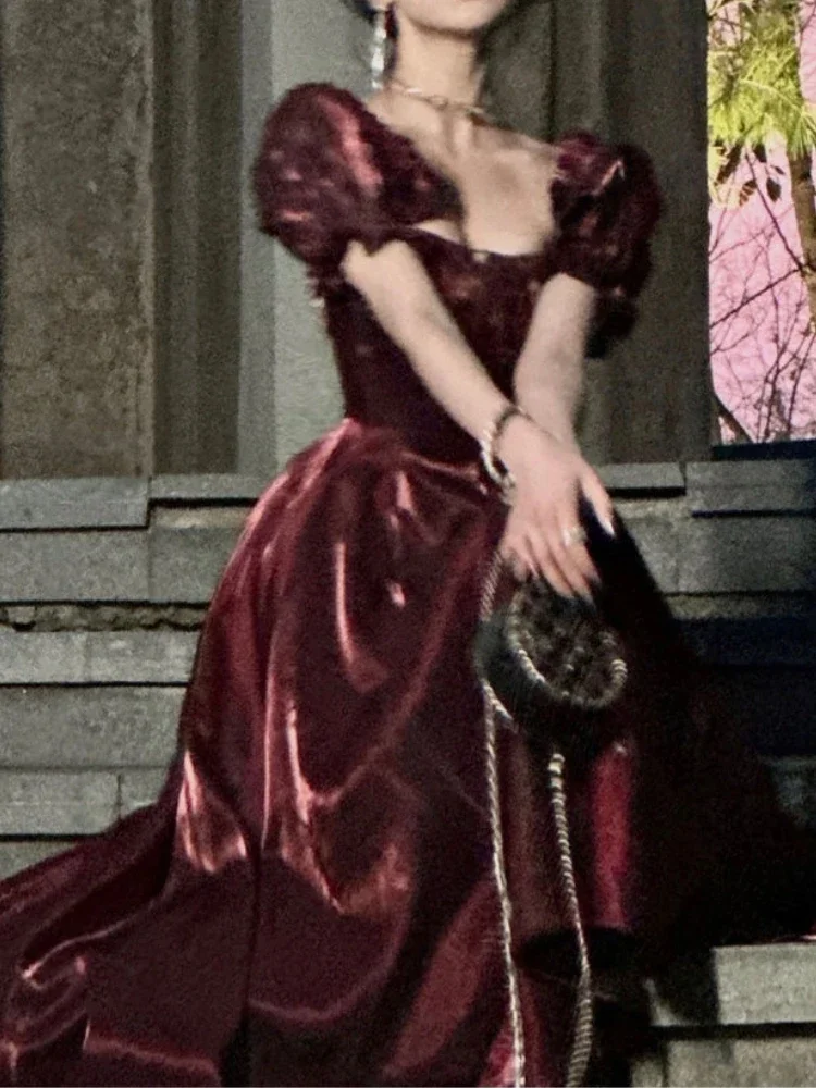 Robe de mariée élégante et chic pour femmes, robes de RhA-Line, vêtements d'anniversaire féminins, mode décontractée, printemps, été, nouveau