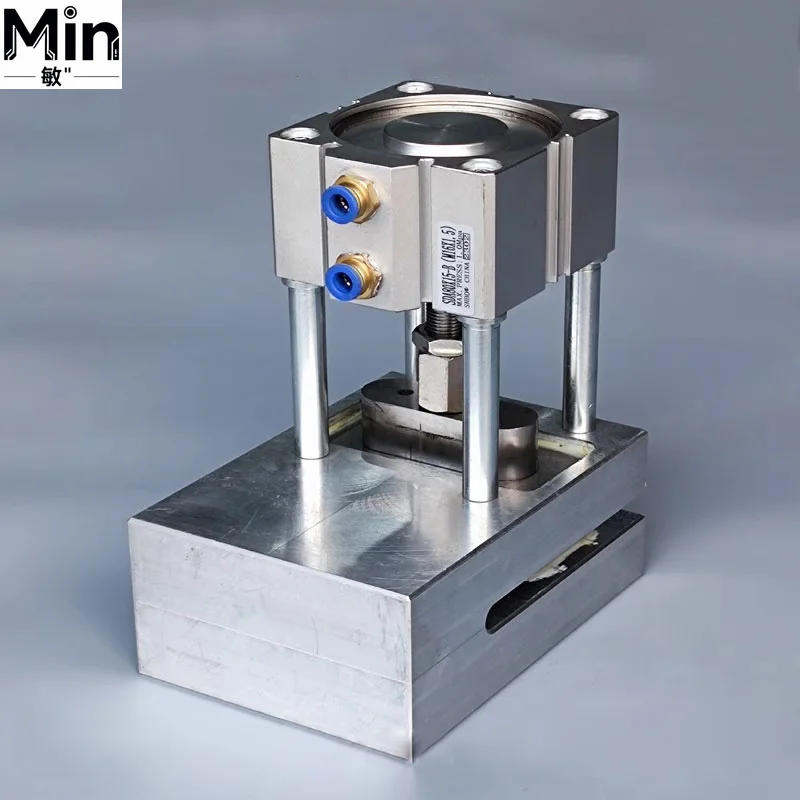 Pneumatic Bag Handle Punching Machine for Plastic Non Woven Fabric Flat Bag Handle Hole Punching for Packaging Production