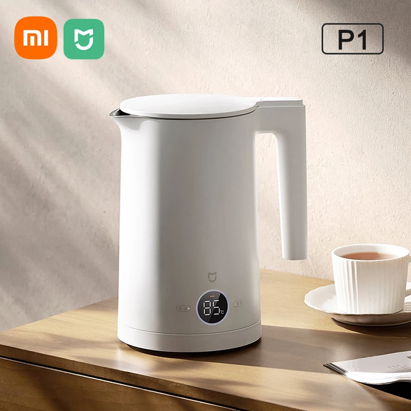 Xiaomi Mijia Constant Temperature Electric Kettles P1 Quiet Edition,1800W Power,304 Stainless Steel,Pot Kettle 4 Modes Thermos