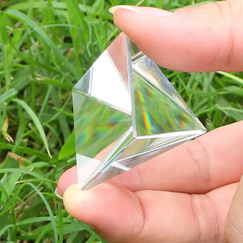 Prism Set Physical Optical Prism 6 Pieces 9 Pieces Hemisphere Triangular Pyramid Sphere Tetrahedron Cylinder Cubic Diamond