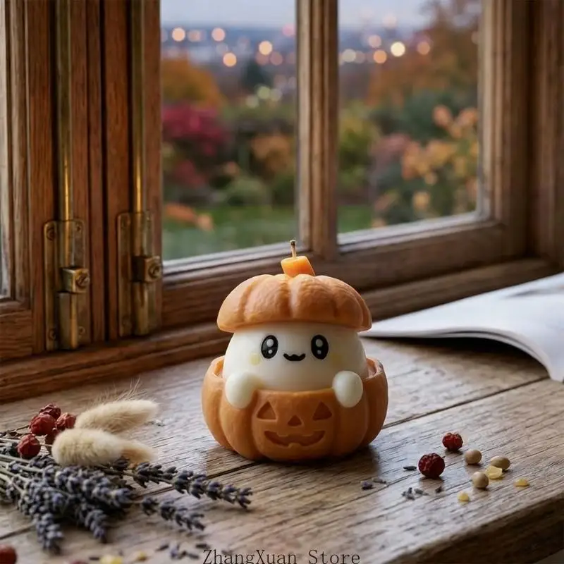 Heim-Bastelform für die Präsentation von Halloween-Charakteren und Kerzenseife, weiche Silikonform für die Geschenkherstellung – Detail 2