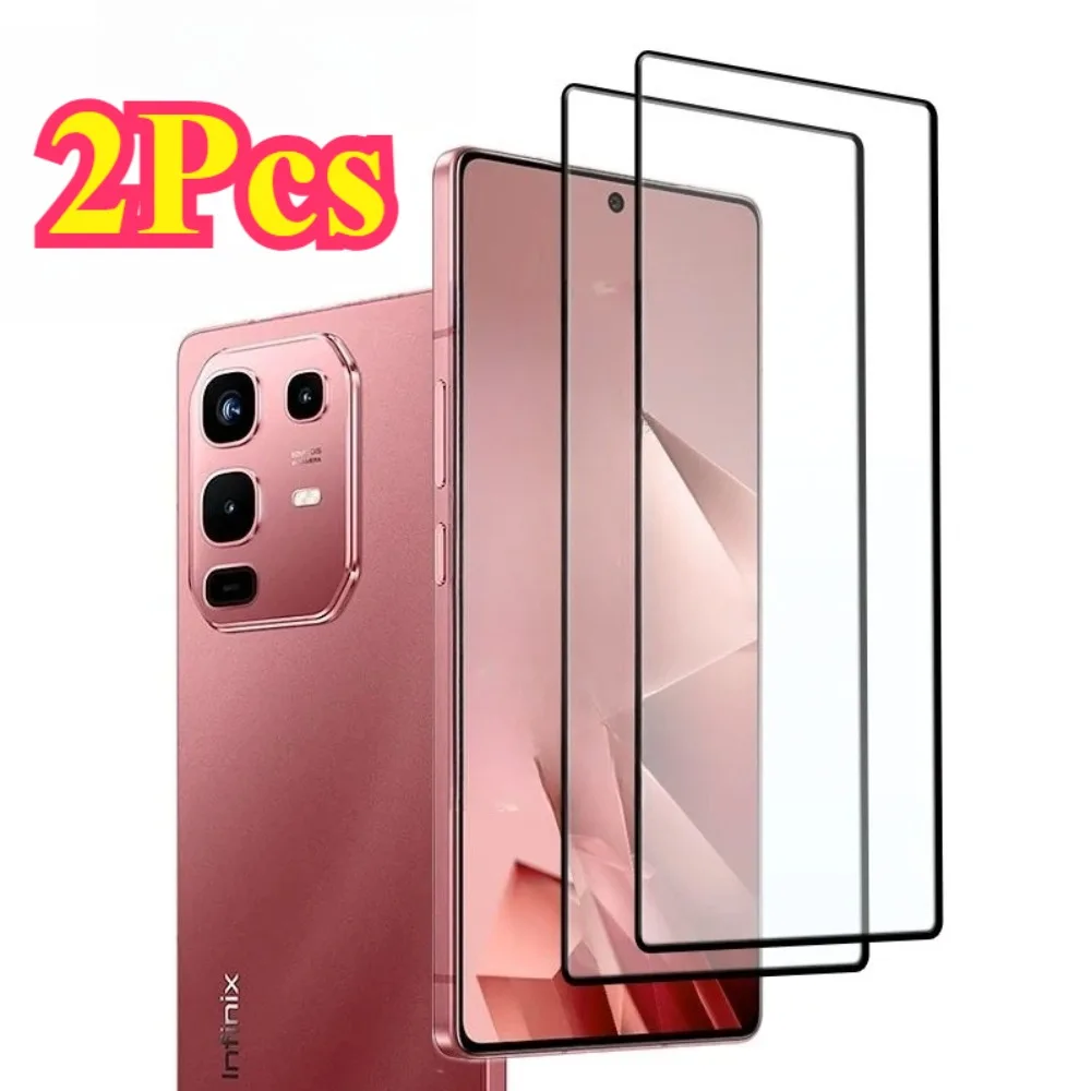 2Pcs 9D Full Cover Tempered Glass for Infinix Note 50 Pro+ 50s Hardness Anti-scratch Protective Film for Infinix Note 50x 50Pro