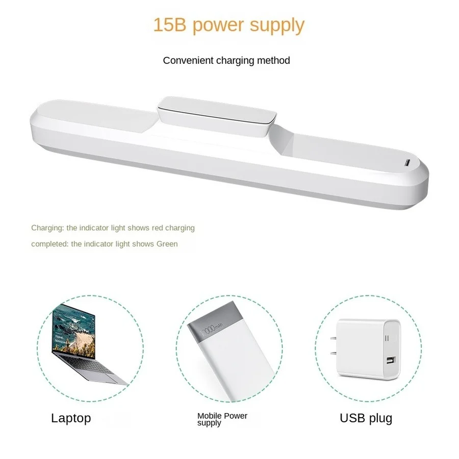 USB LED Makeup Mirror Light Hollywood Vanity Lamp Dormitory Lamp Eye Protection Table Desk Bulb magnetic Wall Night Light