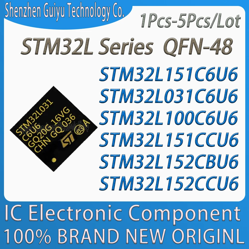 

1Pcs-5Pcs/Lot STM32L151C6U6 STM32L031C6U6 STM32L100C6U6 STM32L151CCU6 STM32L152CBU6 STM32L152CCU6 STM32L STM QFN-48 IC Chip