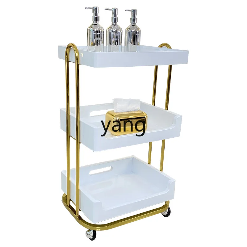 lmm beauty salon special tattoo embroidery eyelash storage mobile shelf beauty wooden trolley
