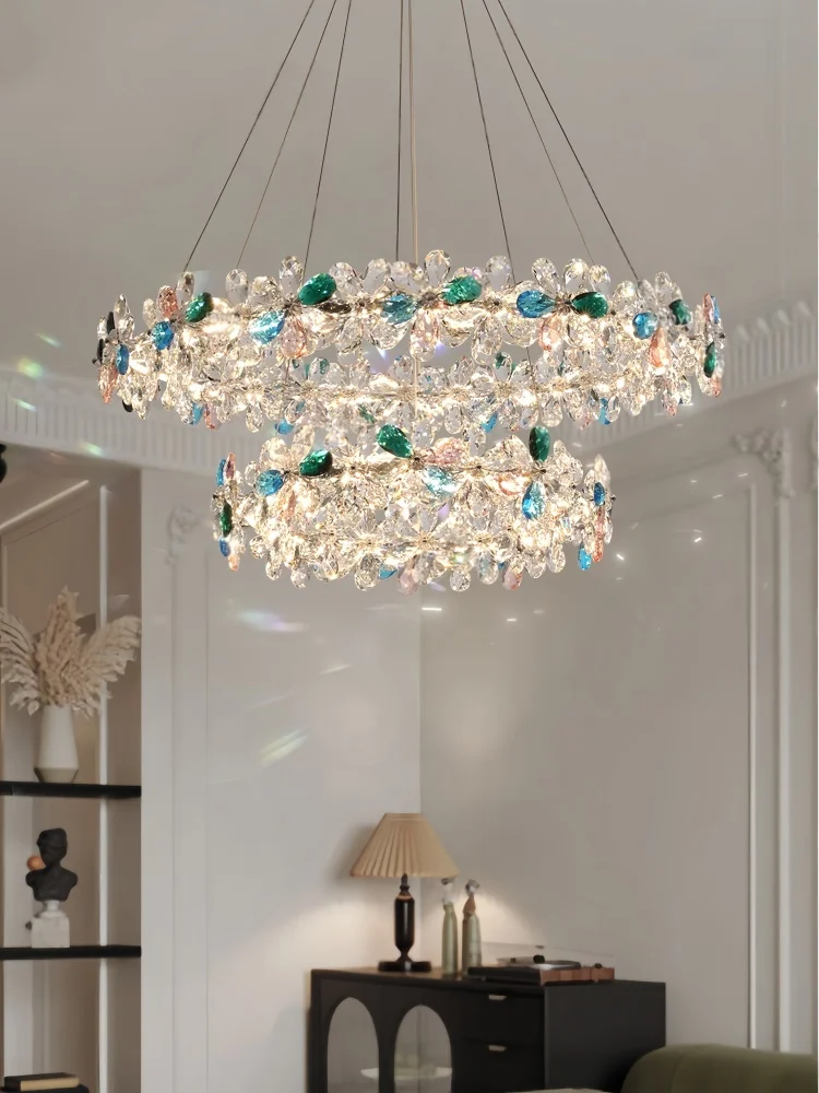 

Modern Luxury Butterfly Crystal LED Pendant Light Adjustable Hanging Light Fixture for Your Living Room Bedroom Dining Room Home