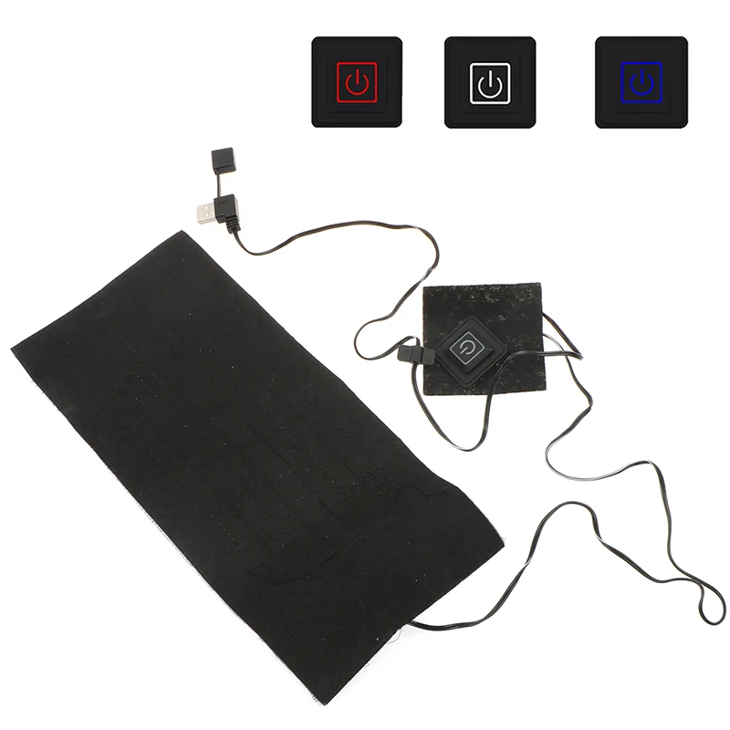 5V 2A Outdoor Climbing USB Electric Heater Pad Cloth Heater Pad Heating Waist Abdomen Cushion Pet Winter Waist Warmer Heater Pad