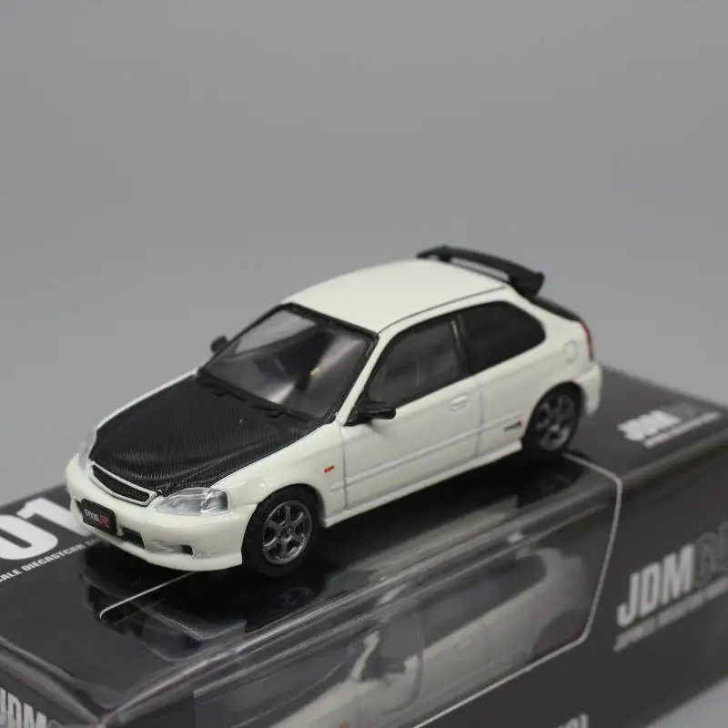 JDM64 Honda Civic Type R JDM EK9 1:64 Hoge Detail Hoge Precisie Simulatie Diecast Legering Collectible Auto Model Perfect Cadeau