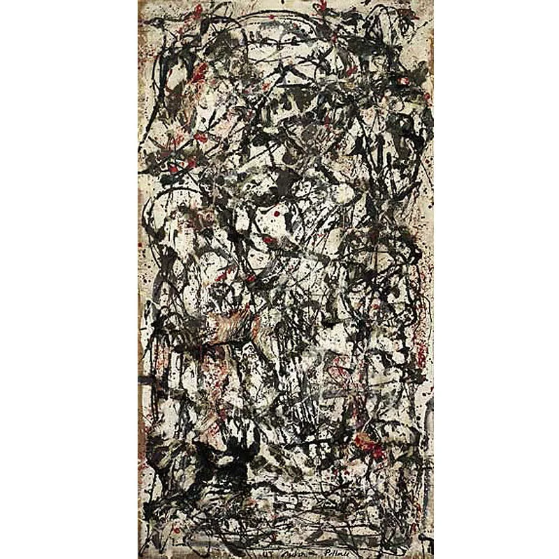 

Hand painted high quality reproduction of Enchanted Forest by Jackson Pollock Modern abstract art Home wall decoration canvas