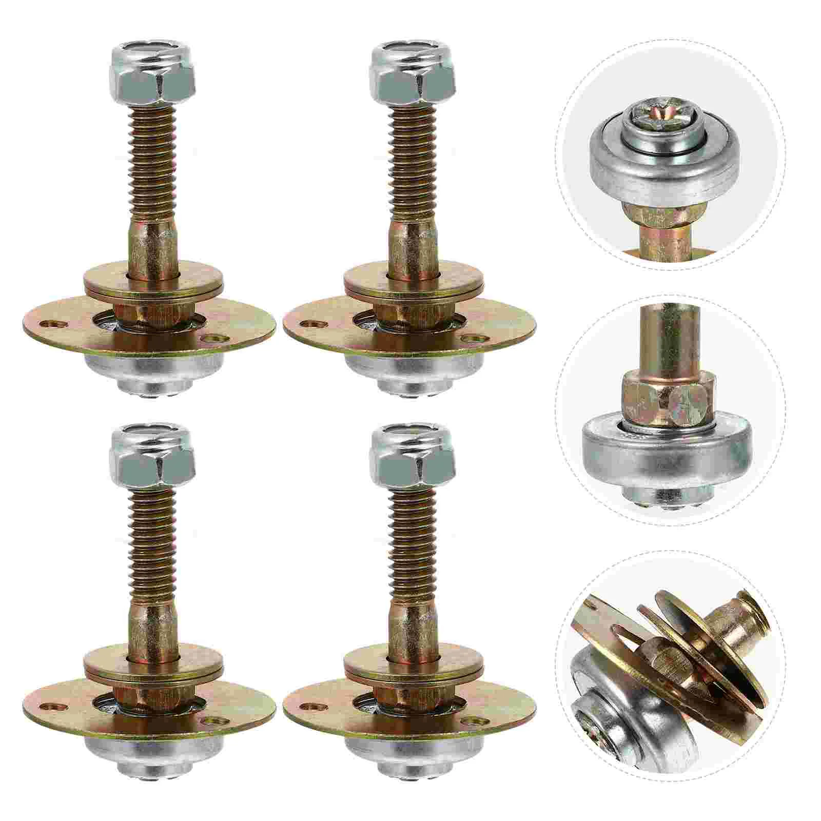 

4 Pcs Rocking Chair Bearing Accessories Furniture Connecting Fittings Kit for Screw