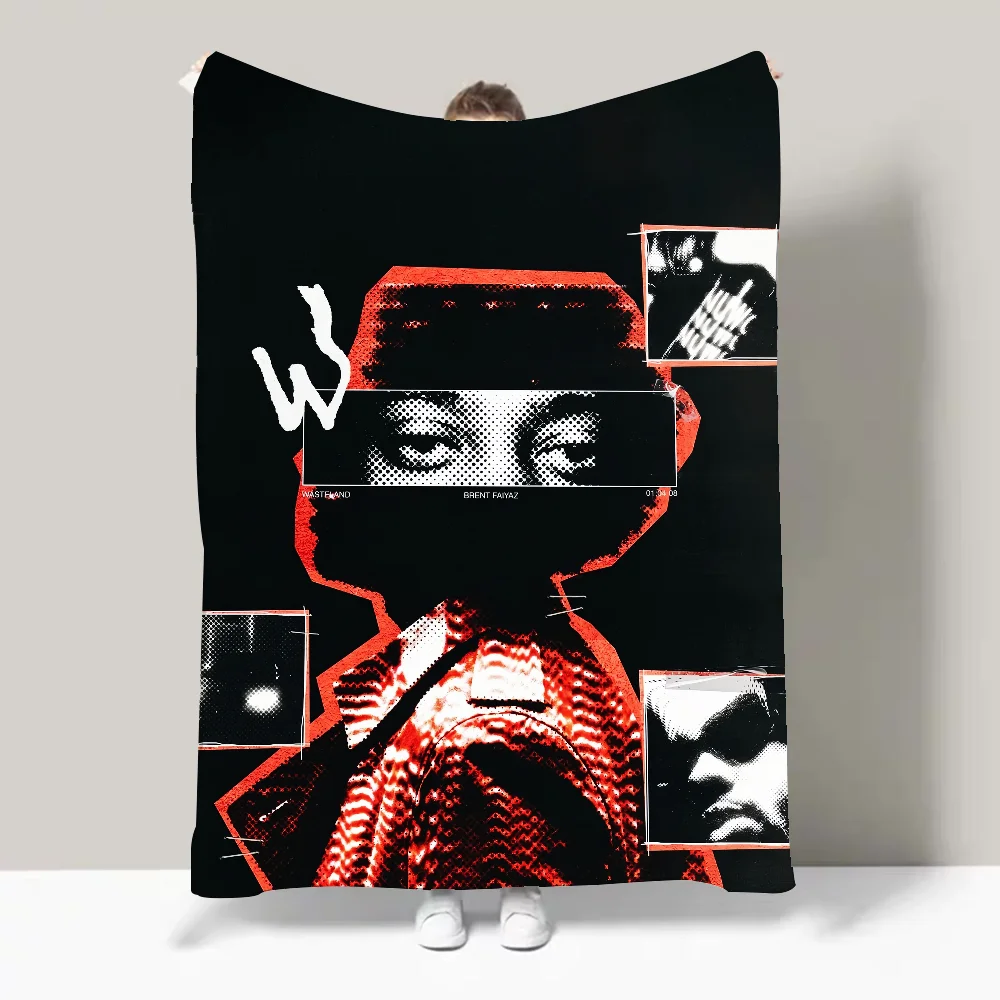 Rapper B-Brent F-Faiyaz Larger Than Life Blanket Design Lightweight  For Dorms, Naps, Living Room, Office,Sofa,All-Season