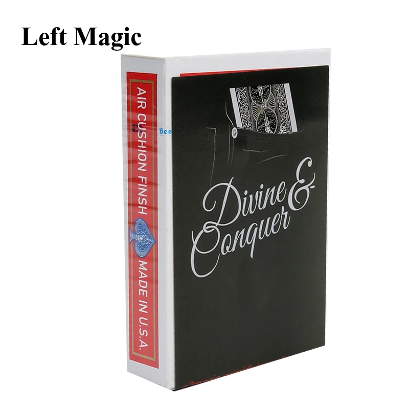 Divine and Conquer Magic Tricks Card Prediction Magia Magician Read Mind Close Up Street Illusions Gimmicks Mentalism Props