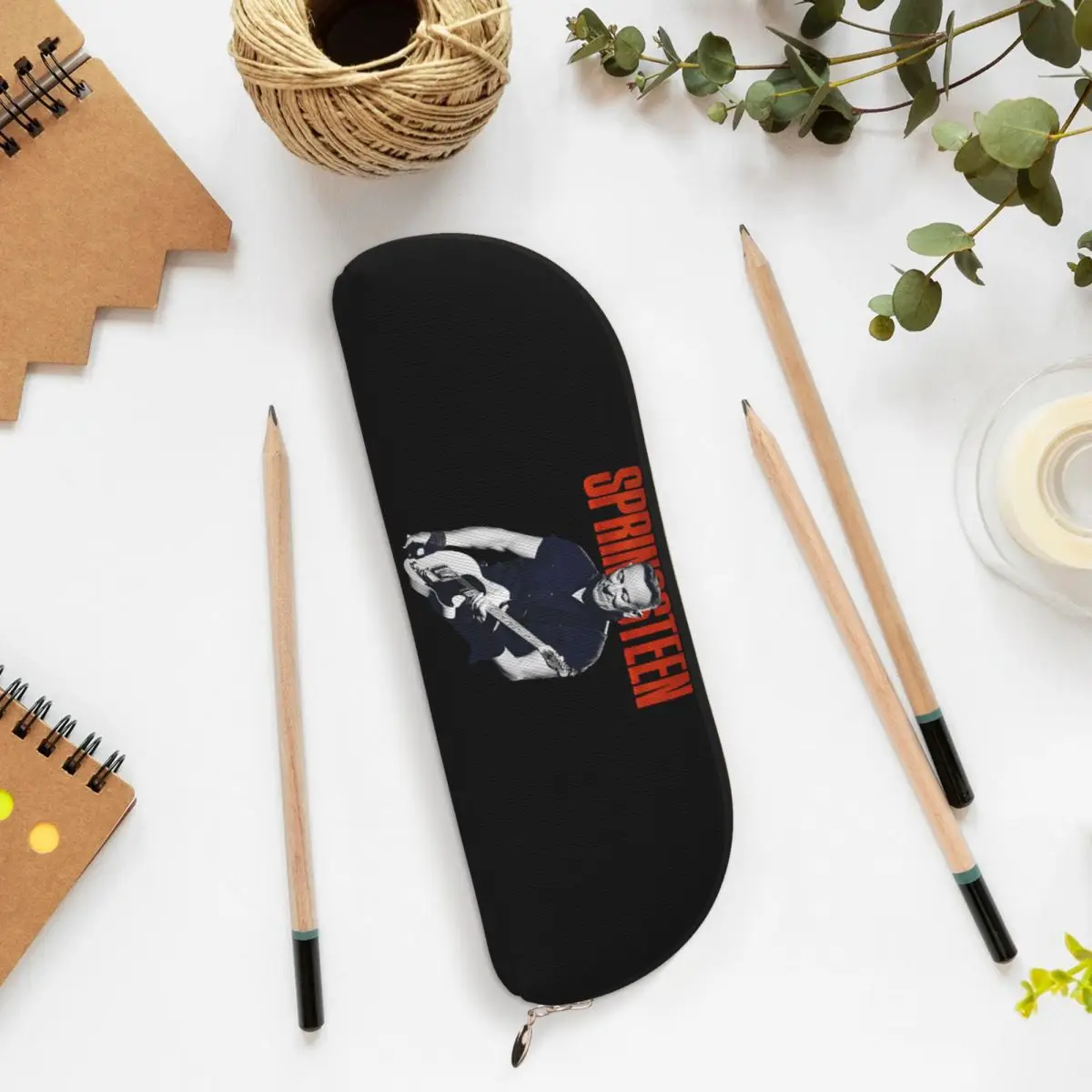 

Bruce Springsteen Pencil Case Pencil Pouch Storage Stationery Supplies Big Capacity Pen Box Pencil Bag for Kids School
