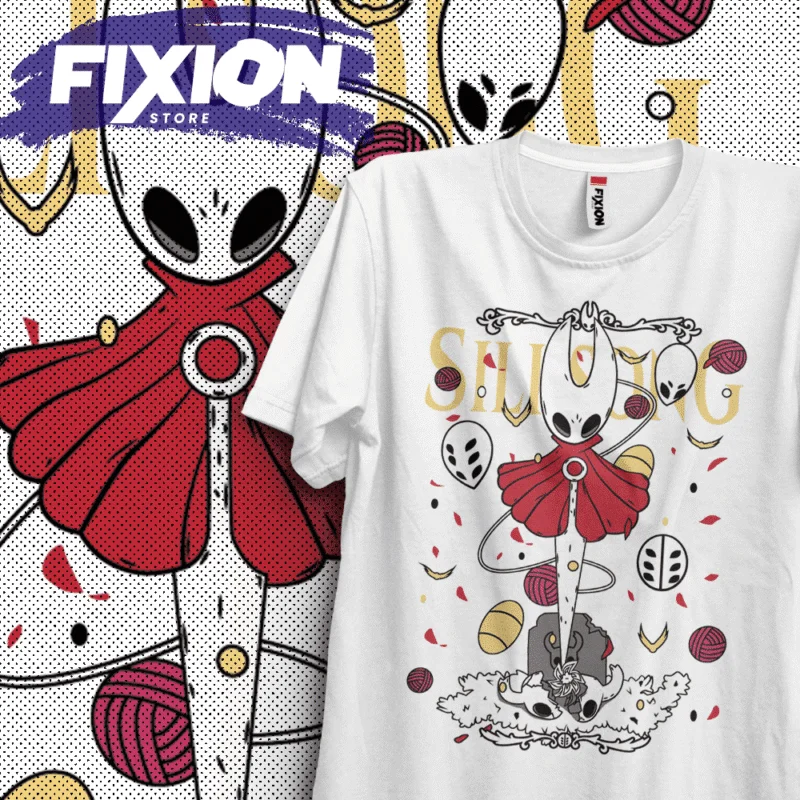 The Hollow Knight T-shirt Men Women Silksing Latest Games Print Tee Oversized Short Sleeve High Quality Street Y2k Male Clothing
