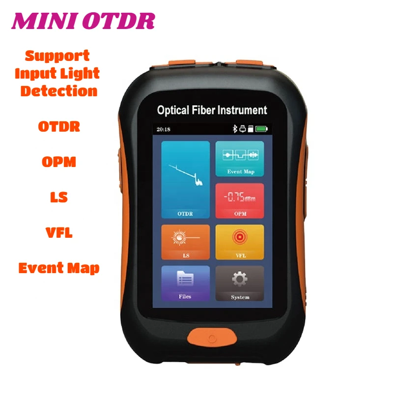 

2023 NEW NK2800 Mini OTDR 1550 1490/1577nm 80KM Optical Time Domain Reflectometer With Light Test Active Fibereter 5G OTDR