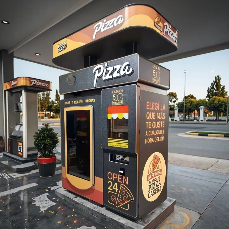 Fully Automatic Digital Touch Screen Pizza Vending Machine Smart Fresh Food for Commercial Business Hot Sale
