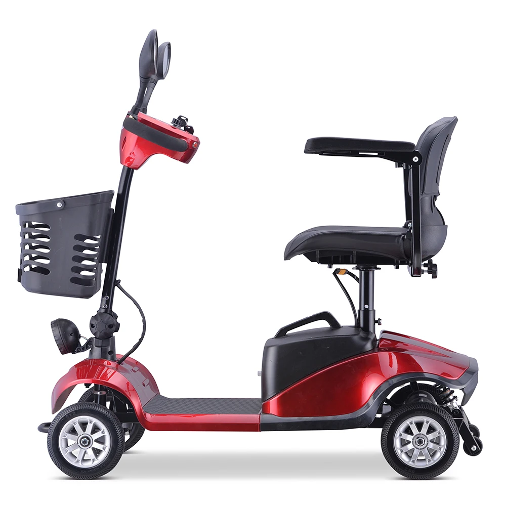 Luyuan New Design High Quality Folding Lightweight Portable 4 Wheels Outdoor All Terrain Electric Mobility Scooter For Seniors D