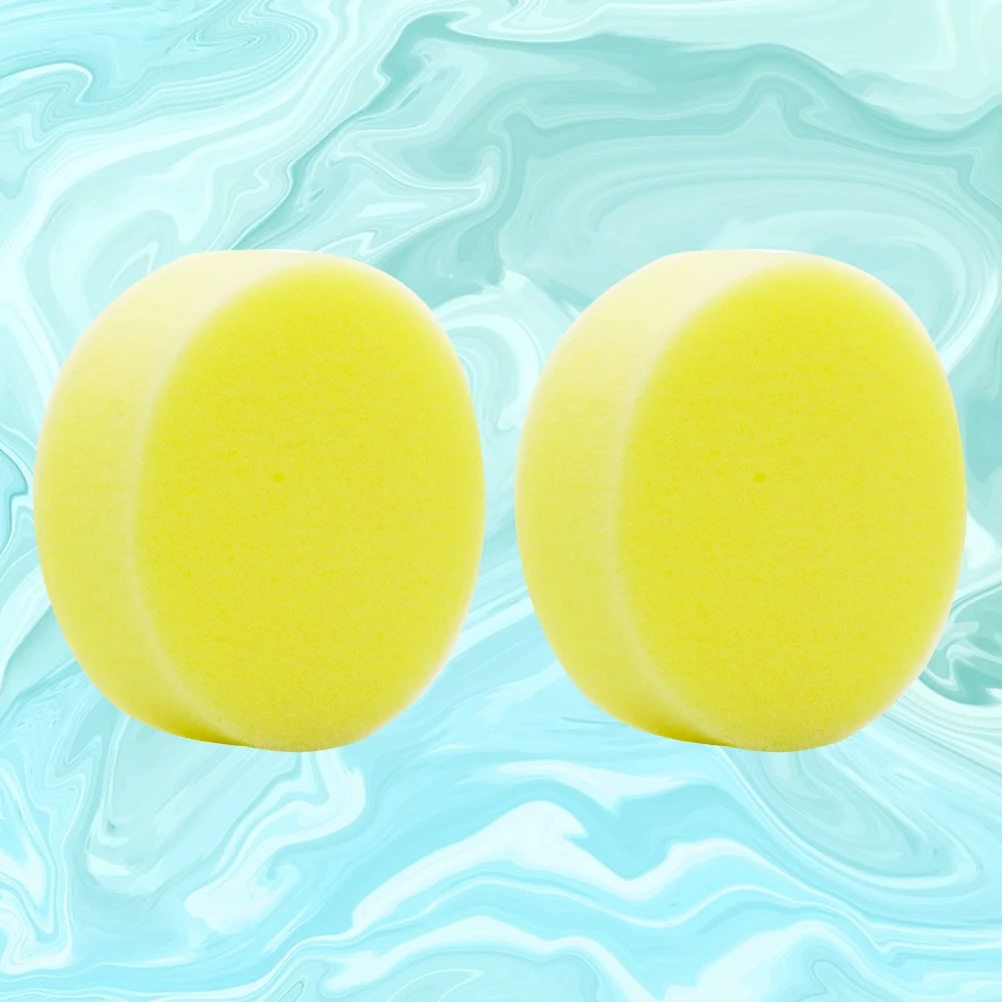 

2 Pcs Wax Clean Sponge Cleaning Scrub Bath Pad Waxing for Car Polish Auto Detailing