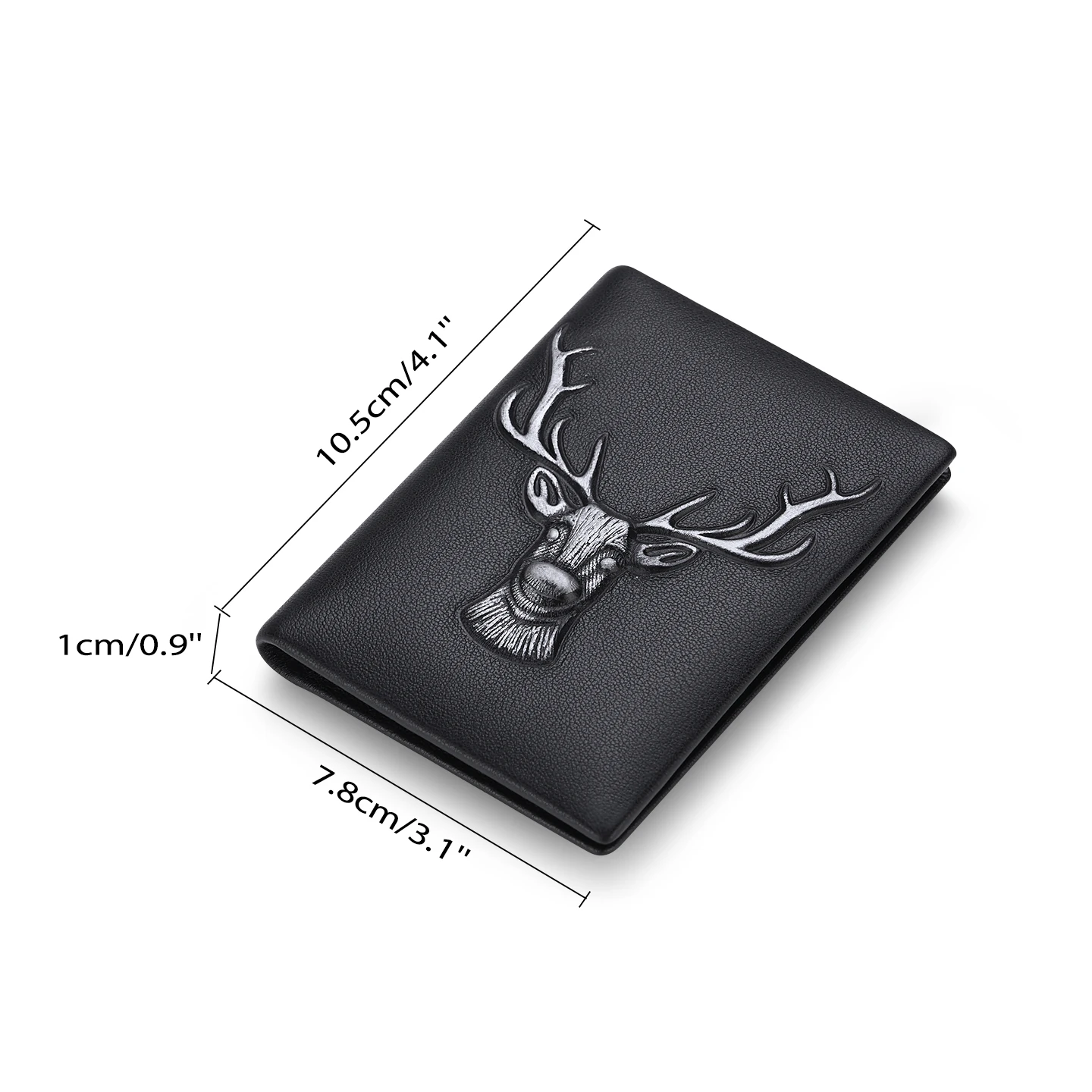 Leather men's card holder, personalized and fashionable card bag, mini lightweight small card holder cover