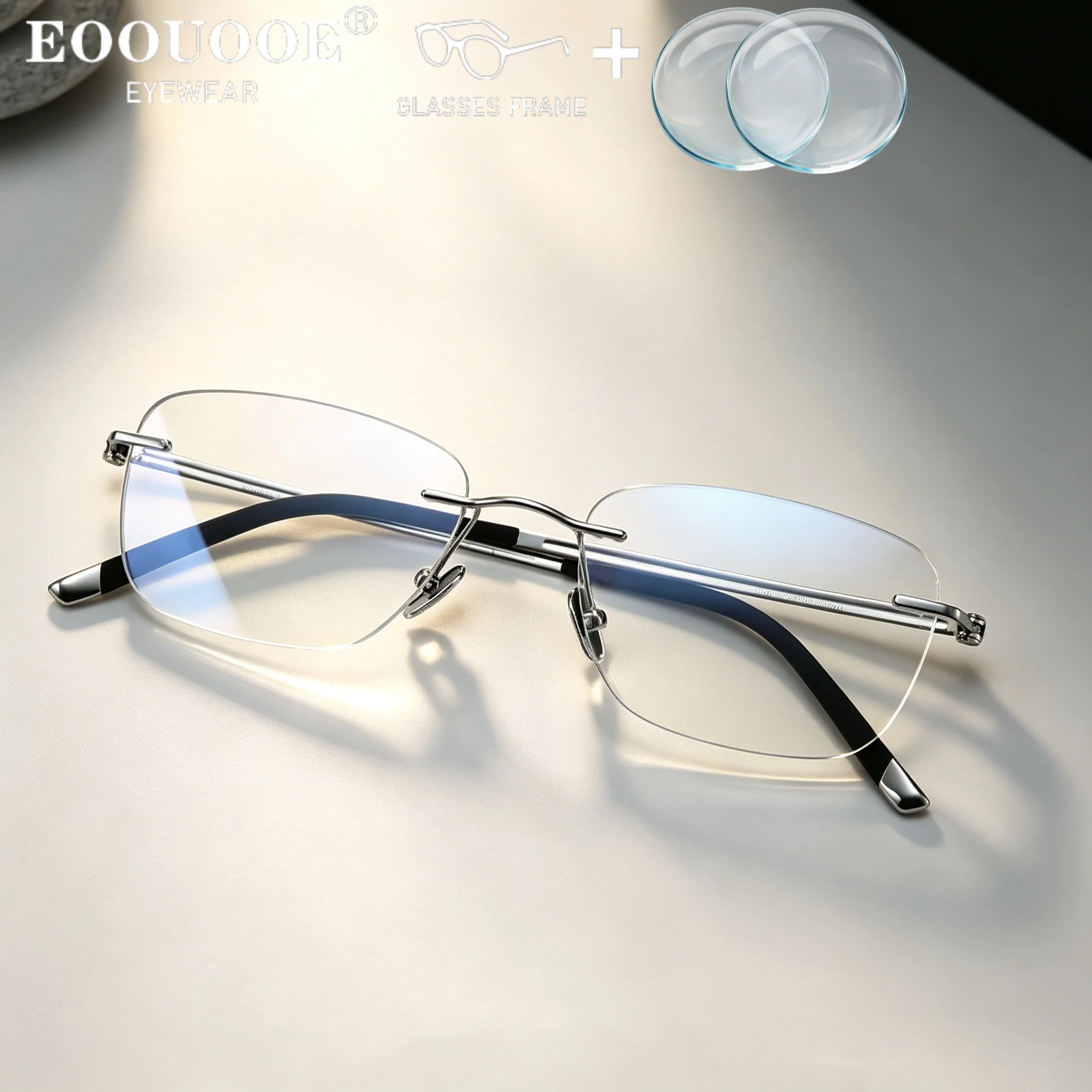 men'-rimless-glasses-titanium-square-eyewear-prescription-myopia-reading-progressive-power-recipe-mr-8-lenses-clear-transparent
