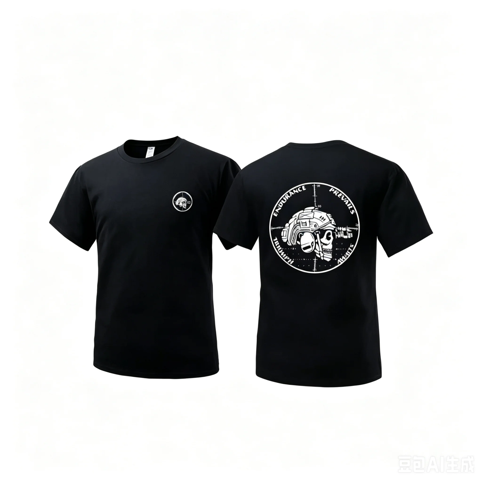 2026 Summer American Tough Guy Short Sleeve T-Shirt Inspirational Quotes Printed Top Summer Men's Outdoor Tactic