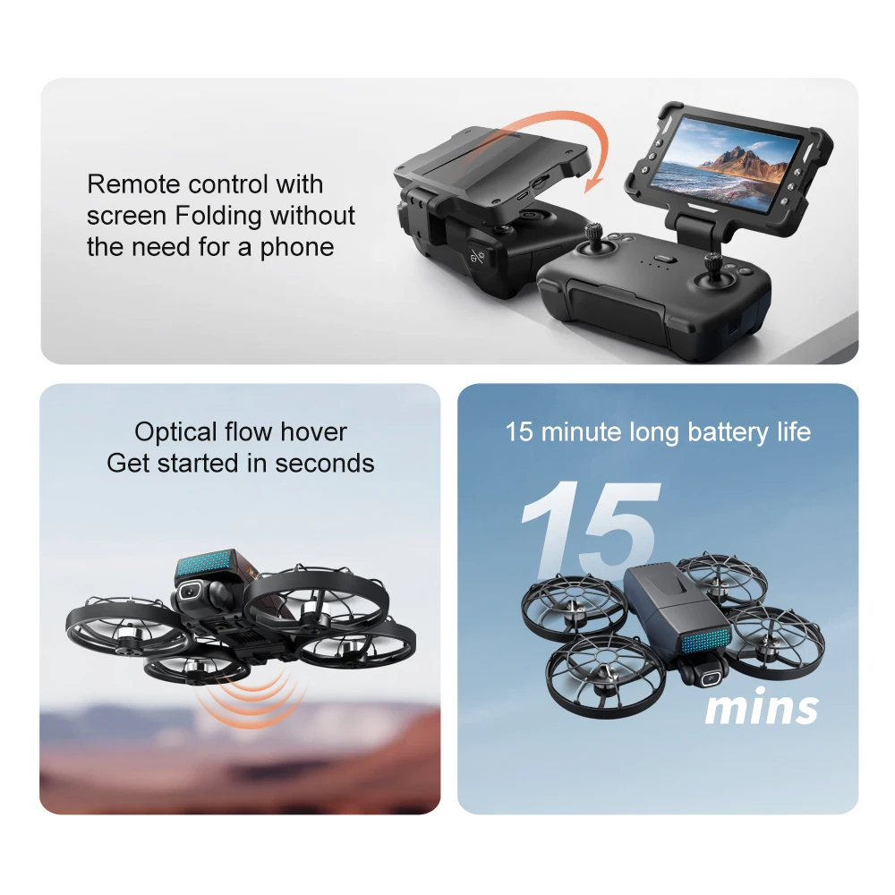 2025 M8 Drone 8K Schermo Della Fotocamera di Controllo Remoto FPV Hover Pocket Flip Drone Brushless Dron Pieghevole Quadcopter RC Giocattolo Regalo Per Il Ragazzo