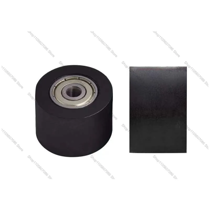 PU Polyurethane Rubber Double Bearing Rubber Wheel Wear-resistant Silent Rowing Machine Conveyor Belt Guide Wheel
