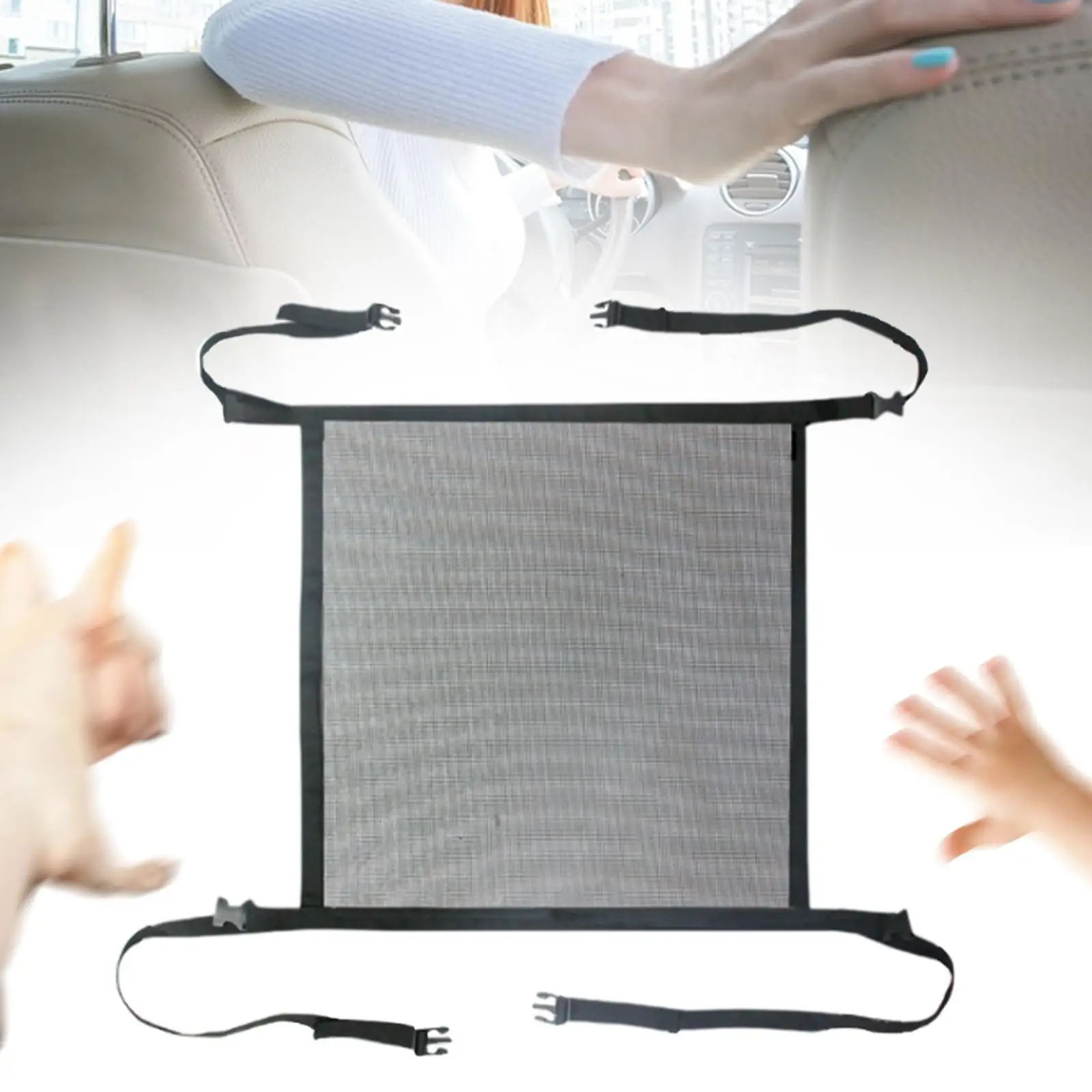 

Барьер для домашних животных Легко устанавливается Перегородка для автомобилей для домашних животных Барьерная сетка для заднего сиденья Сетка для заднего сиденья Сетка для домашних животных Барьерная сетка для автомобилей для фургонов Багажник