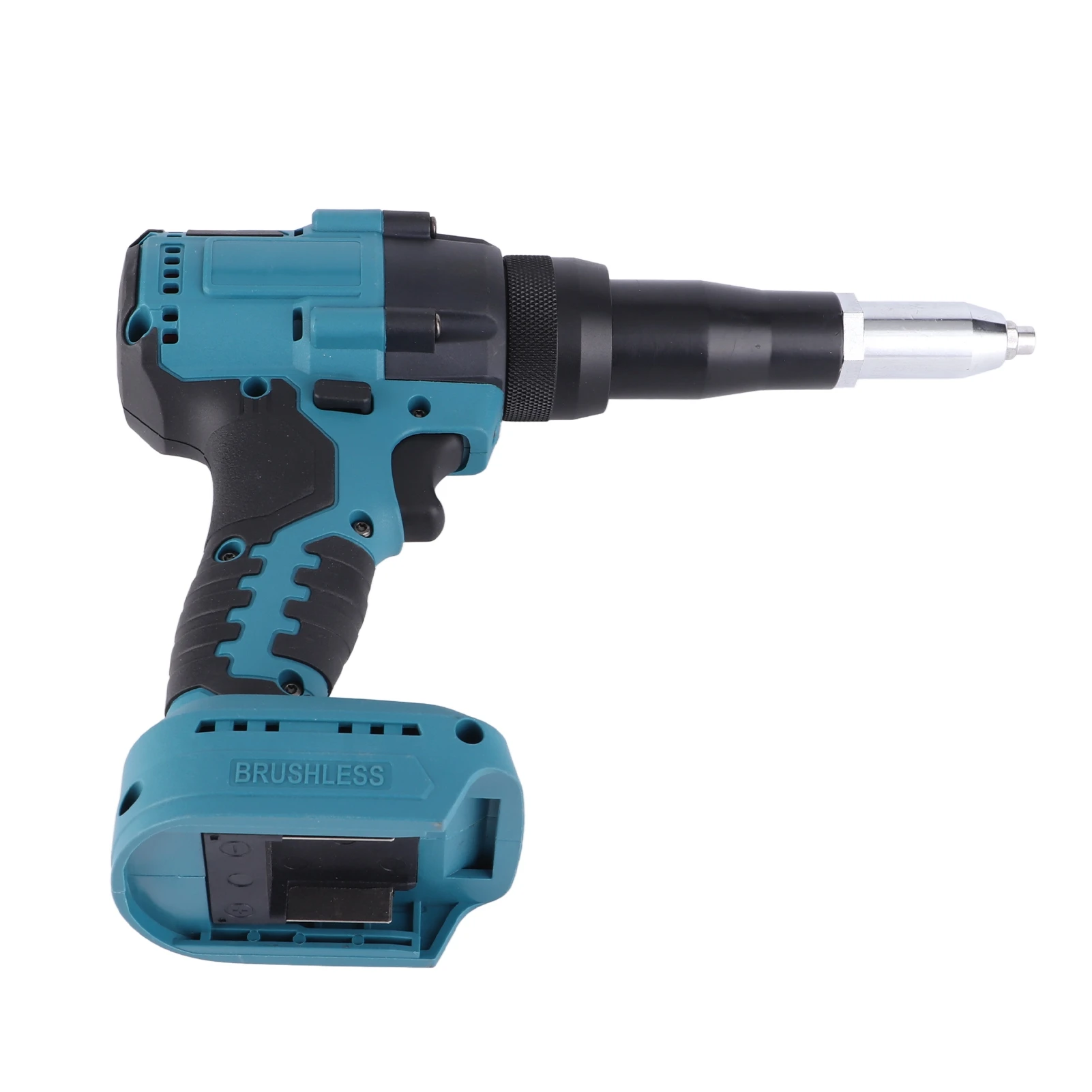 18V Cordless Brushless Electric Rivet Gun Made of ABS Materia Ergonomic Handle Industry LED Automatic Rivet Nut Hand Tool