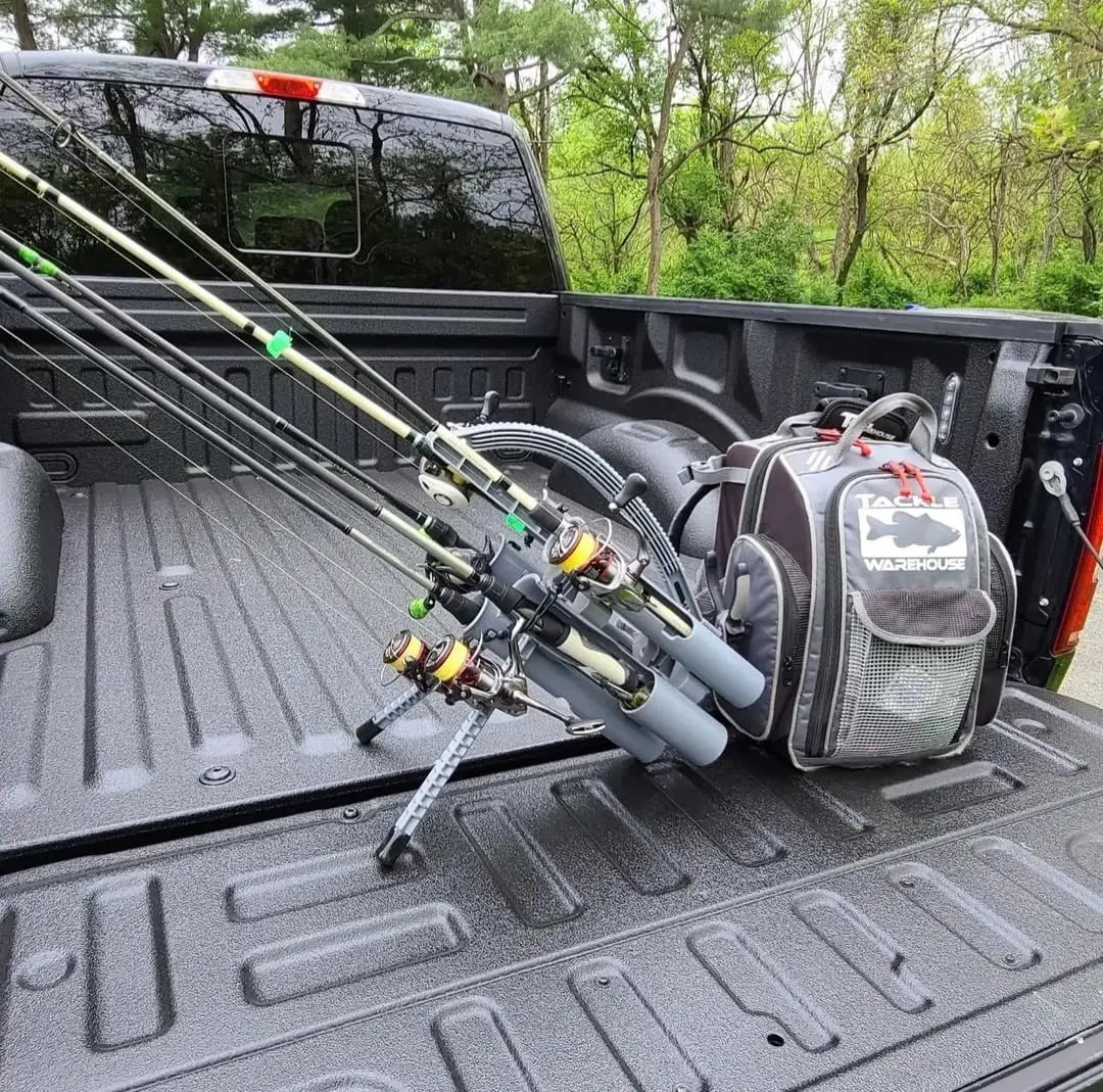 Portable Fishing Rod Carrier for 5 Rods, Easy Transport and Storage