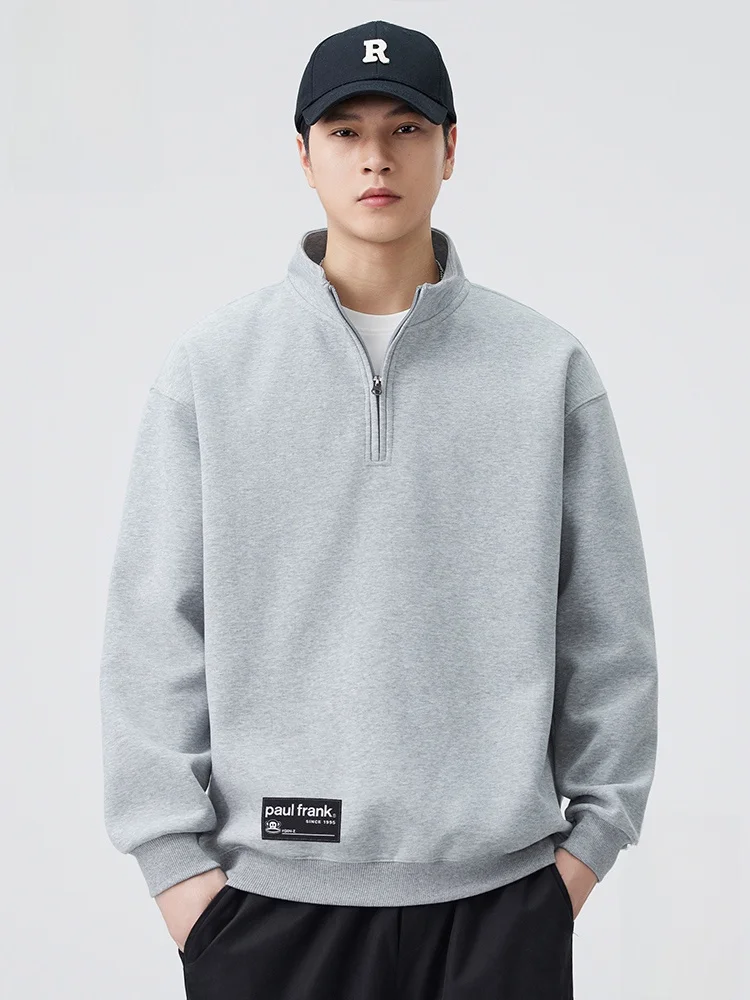 

PaulFrank Loose Comfortable Men's Long Sve Hoodie f Zipper Autumn New Sle Casual Outerwear Youth Faion Cotton Blend...