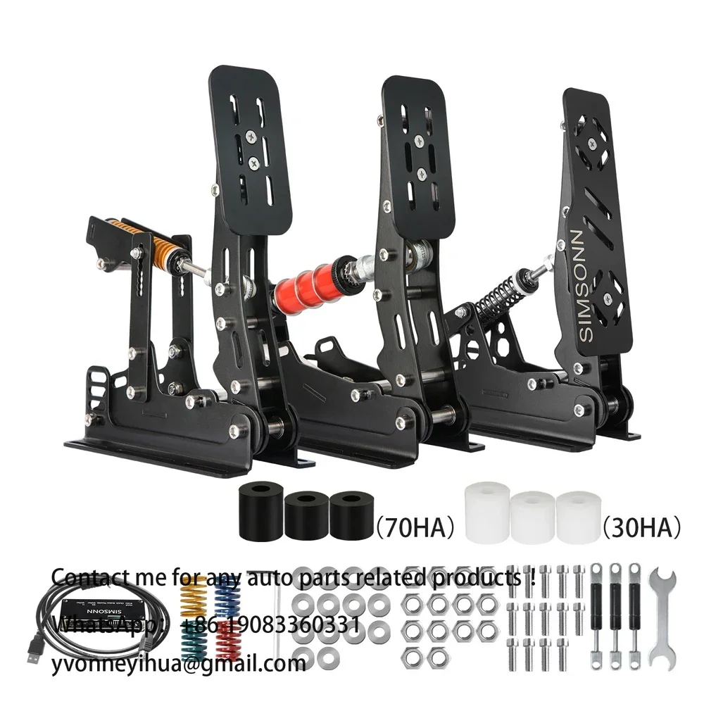 Leixun Factory SIMSONN Brand Cheap Price Sim Load 200kg Cell Racing Game Use Black Color Pedals