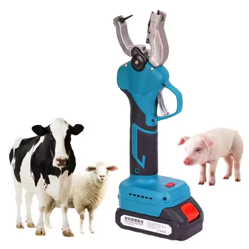 Portable Electric Animal Ear Label Pliers New Condition Farm Equipment Cattle, Sheep and Pig Metal and Plastic Labels