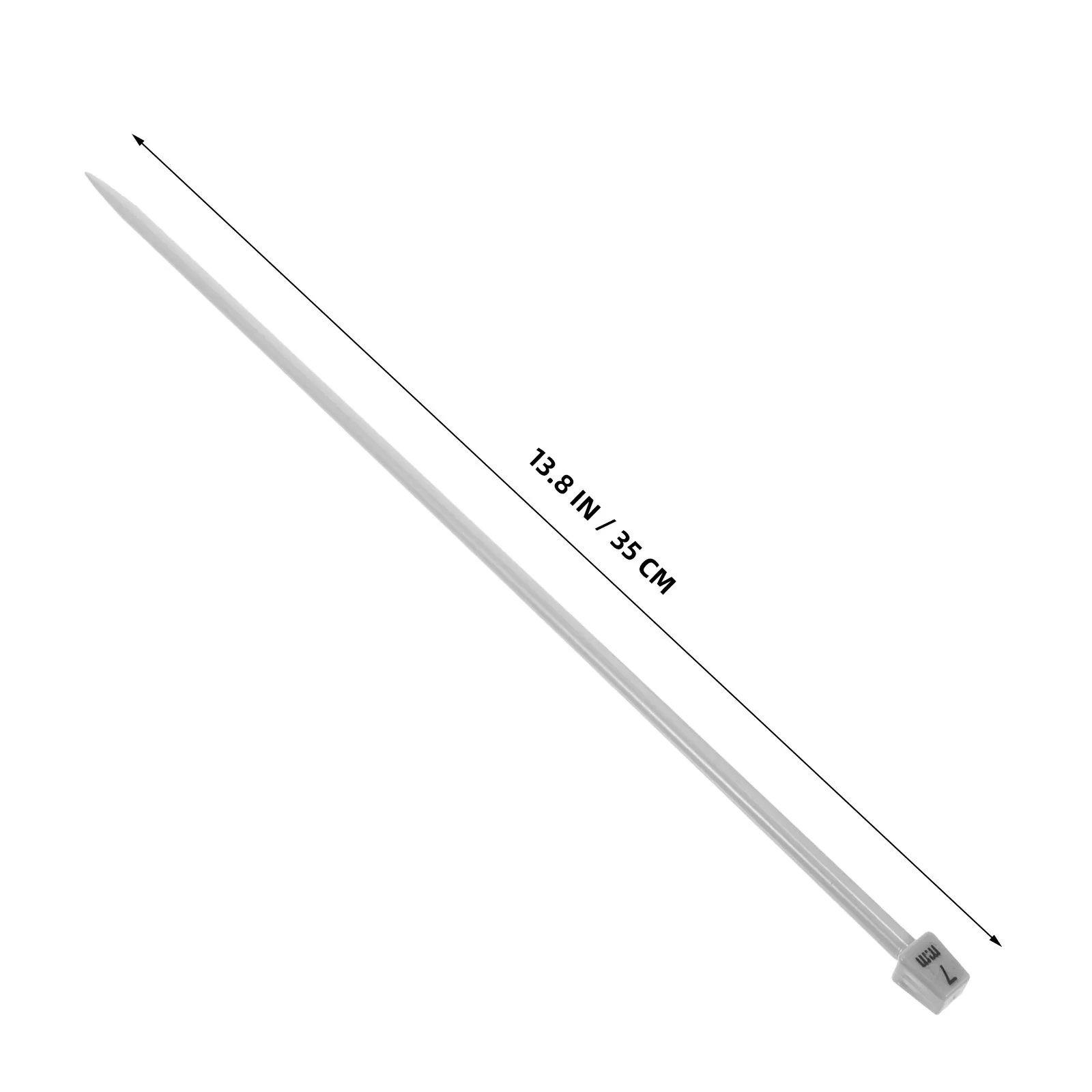 10Pcs Aluminum Knitting Needles Set Straight Sturdy Metal Yarn Knitting Tools for Sweater Scarf Gloves Hat Socks Kit - view 2