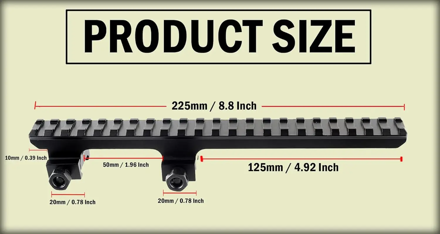 Hunting Scope Mount with 24 Slots 10\