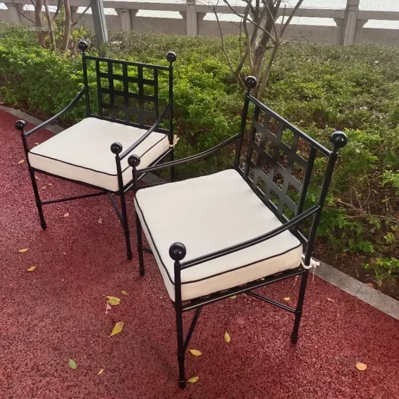 Modern Outdoor Chair Open Air Negotiation Backrest Armchair Simple Vintage Designer Balcony Leisure Beach Chair