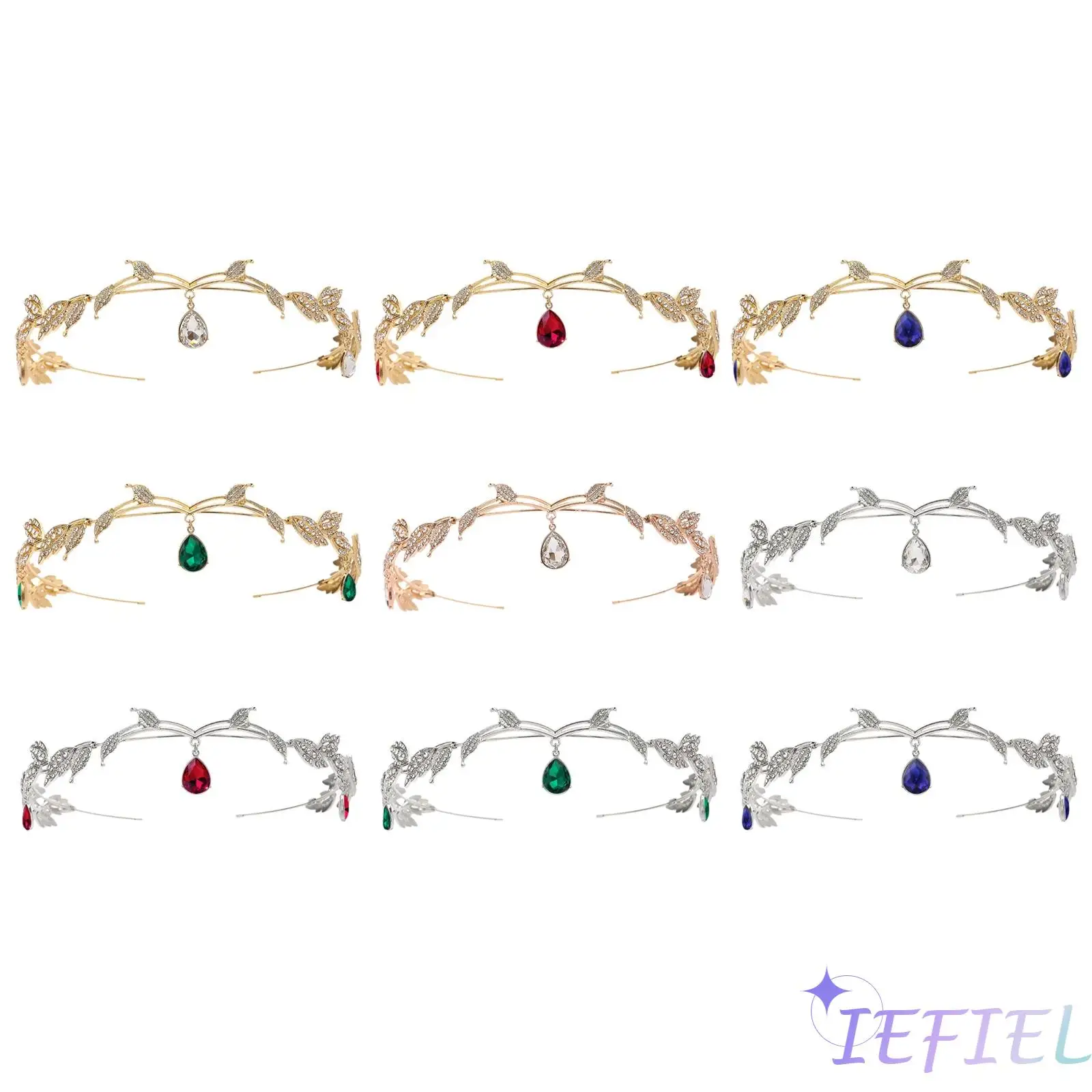 

1Pc Women Girls Alloy Rhinestone Bridal Forehead Accessory Pendant Hair Band Costume Accessory for Wedding Cosplay Photography