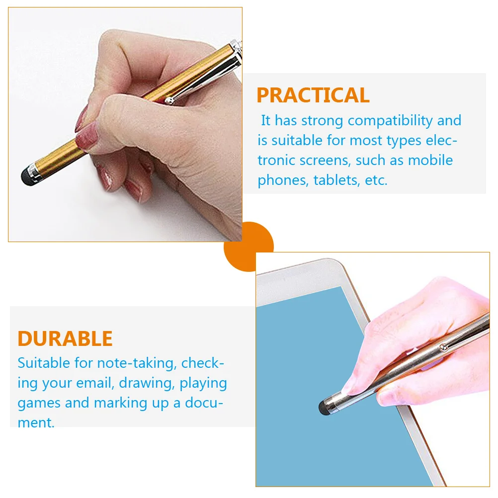 10 Pcs Capacitive Pen Smartphone Universal High Sensitivity Stylus Capitative Pens Tablet Precision Touch Screen Style Portable