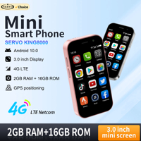 SERVO KING8000 4G LTE Mini Smartphone Android System 2GB+16GB Google Play WhatsAPP WiFi Hotspot Dual SIM Super Small Smart Phone