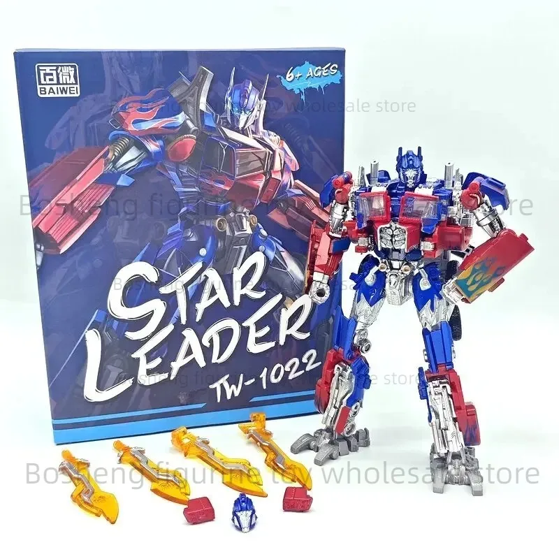 BAIWEI ألعاب متحولة TW1022 EX Cargo KO تحفة الشكل لعبة قائد Nemesis Prime تشوه سيارة روبوت #5