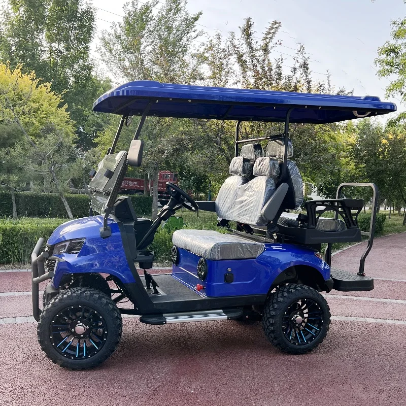 Factory Price Customized luxury Electric Sightseeing Car Club Car 2 4 Seater Street Legal 4x4 Passenger Golf Cart With Lift Seat