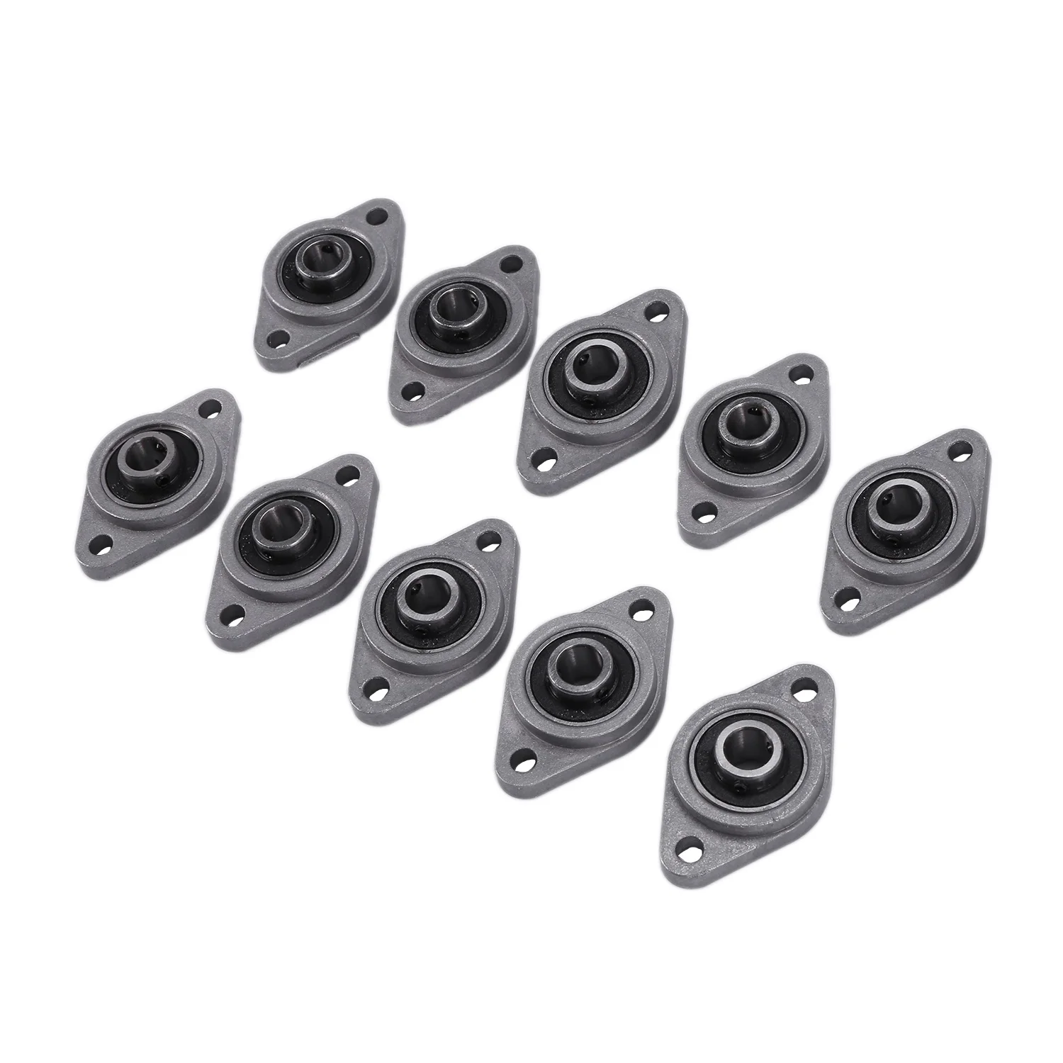 AT59 10 pcs KFL08 8mm diameter zinc alloy bearing housing FL08 K08 pillow block bearing - view 2